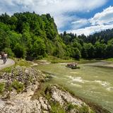 Image: Hiking trail: Along the Dunajec River Gorge on foot